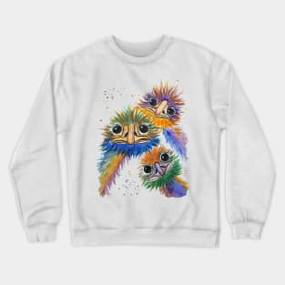 Funky Emu Friends Crewneck Sweatshirt